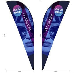 Legend 3m Sharkfin Double Sided Flying Banner Skin-Banners