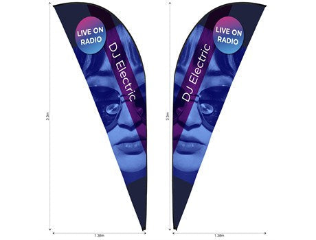 Legend 3m Sharkfin Double Sided Flying Banner Skin-Banners