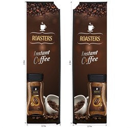 Legend 3m Sublimated Telescopic Double-Sided Flying Banner Skin-Banners