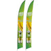 Legend 4m Sublimated Arcfin Single-Sided Flying Banner (Set Of 2)-Banners