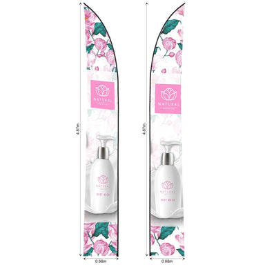 Legend 4m Sublimated Arcfin Double-Sided Flying Banner Skin-Banners