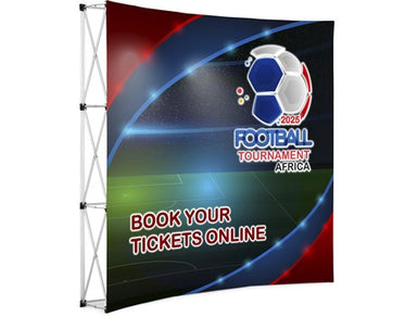 Legend Curved Banner Wall 2.15M X 2.25M-Banners