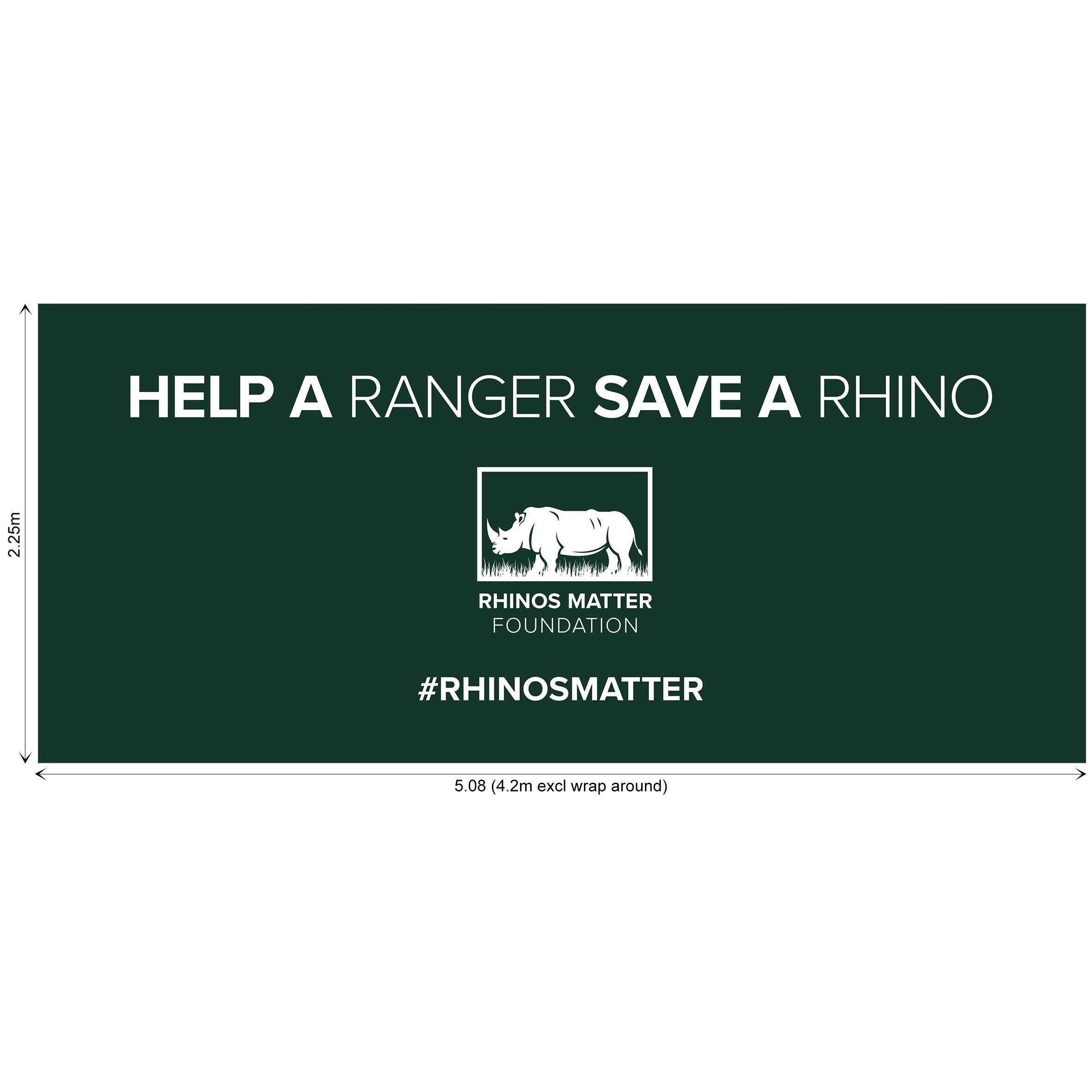 Legend Curved Banner Wall Skin with Wings 5.11 x 2.25m-