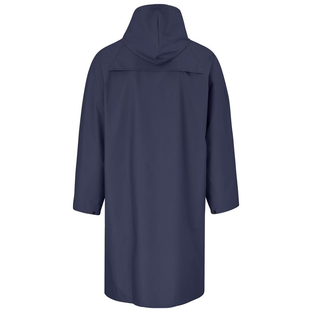 Light Duty Storm Rubberised Polyester/PVC Raincoat - Navy - Rainwear