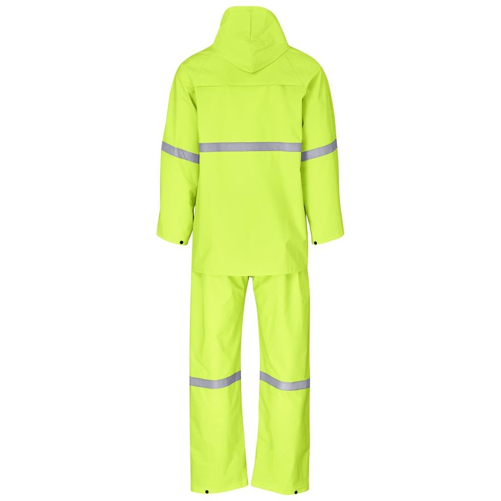 Light Duty Tornado Hi-Viz Reflective Rubberised Rainsuit - Yellow - Rainwear