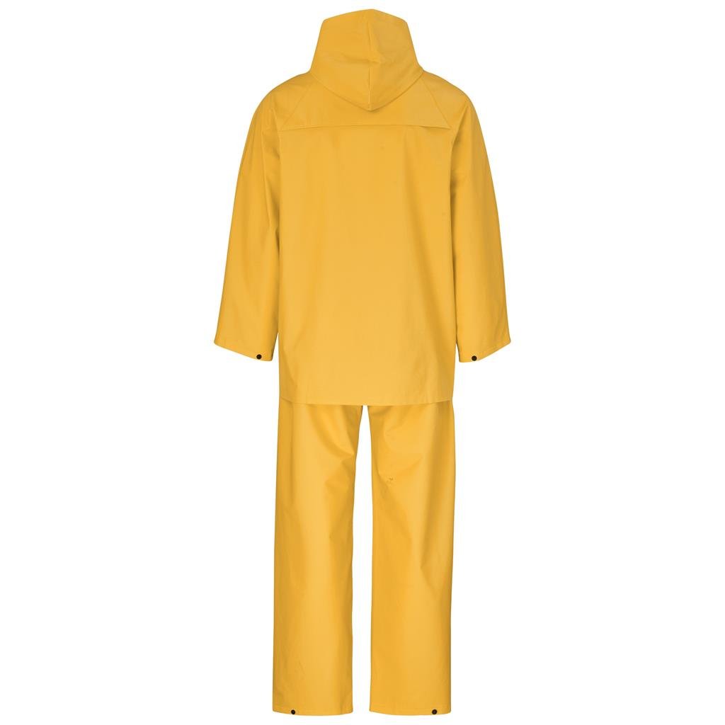 Light Hurricane Rubberised Polyester/PVC Rainsuit - Yellow - Rainwear