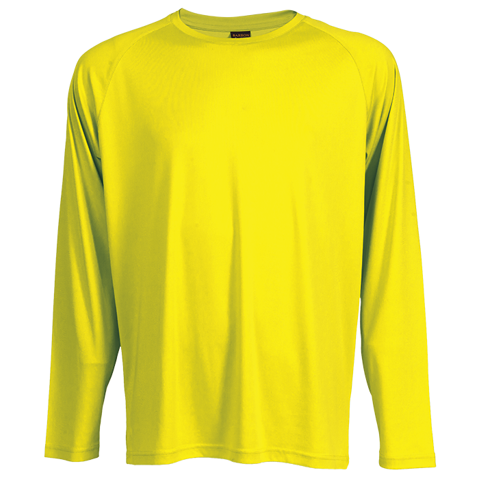 Long Sleeve Polyester T-Shirt Safety Yellow / SML / Regular - T-Shirts