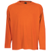 Long Sleeve Polyester T-Shirt Safety Orange / SML / Regular - T-Shirts
