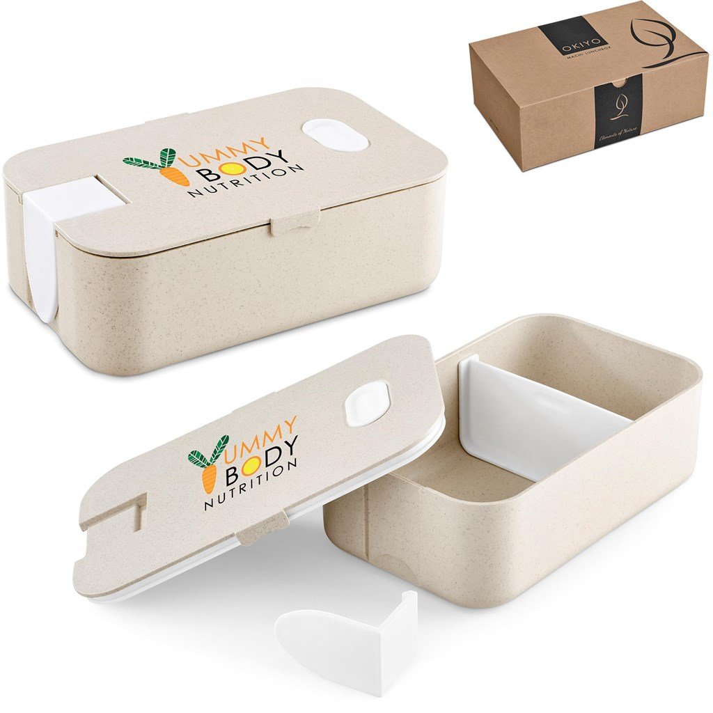 Machi Wheat Straw Lunch Box Solid White / SW