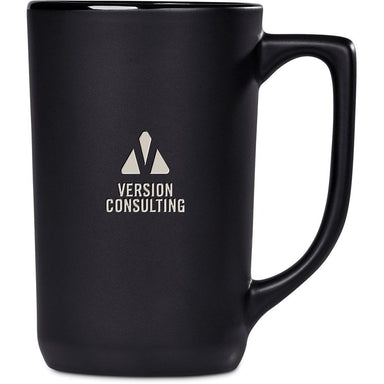 Marcella Ceramic Coffee Mug – 540ml BLACK - Mugs,Drinkware