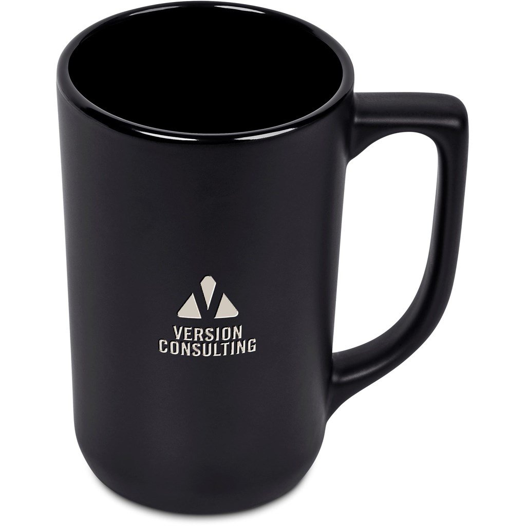Marcella Ceramic Coffee Mug – 540ml BLACK - Mugs,Drinkware