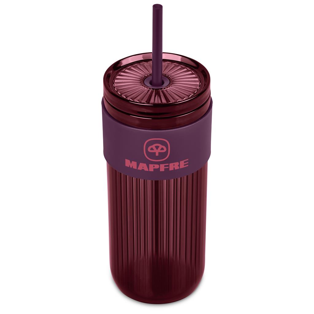 Mayfair Plastic Tumbler & Straw – 650ml - Drinkware,Travel Mugs and Tumblers,Drinkware