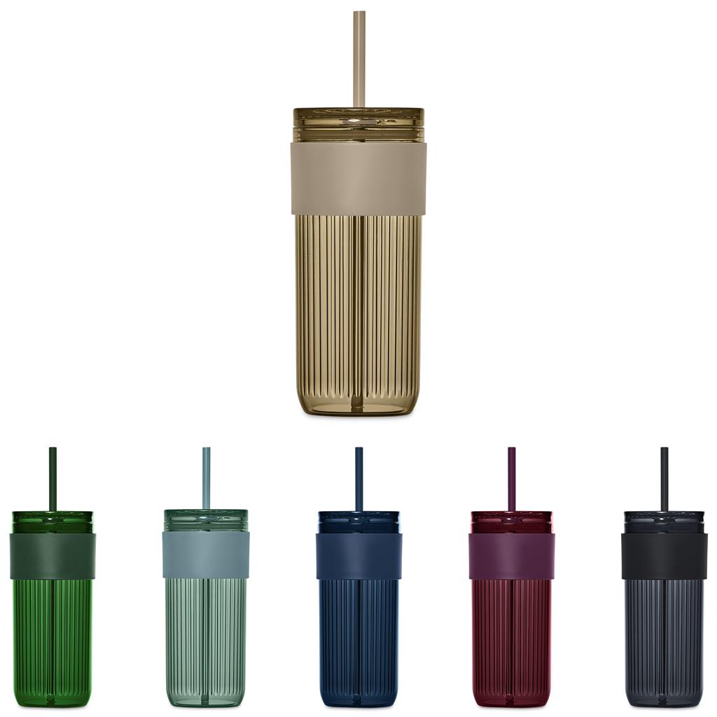 Mayfair Plastic Tumbler & Straw – 650ml - Drinkware,Travel Mugs and Tumblers,Drinkware