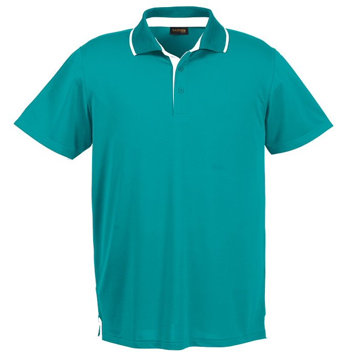 Mens Baxter Golfer Aqua/White / SML / Regular - Golf Shirts