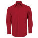 Mens Brushed Cotton Twill Lounge Long Sleeve Red / 3XL / Regular - Shirts-Corporate