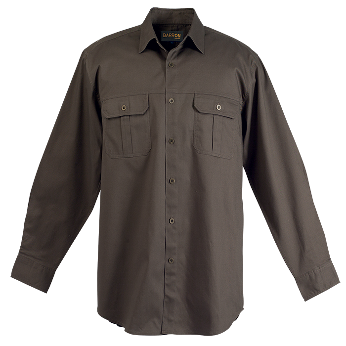 Mens Bush Shirt Long Sleeve - Shirts-Outdoor