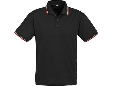 Mens Cambridge Golf Shirt - Black Red Only-