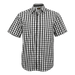 Mens Cedar Lounge Short Sleeve Black/White / SML / Regular - Shirts-Corporate