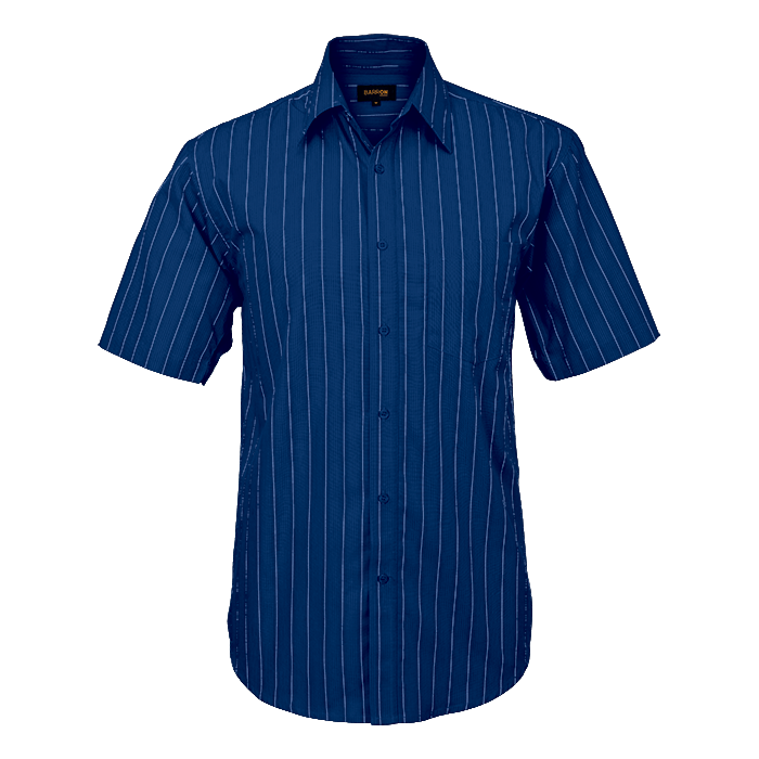 Mens Civic Lounge Short Sleeve Royal/White / SML / Regular - Shirts-Corporate
