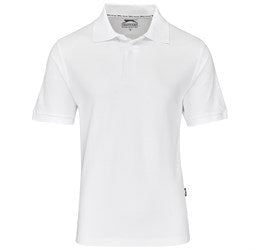 Mens Crest Golf Shirt-2XL-White-W
