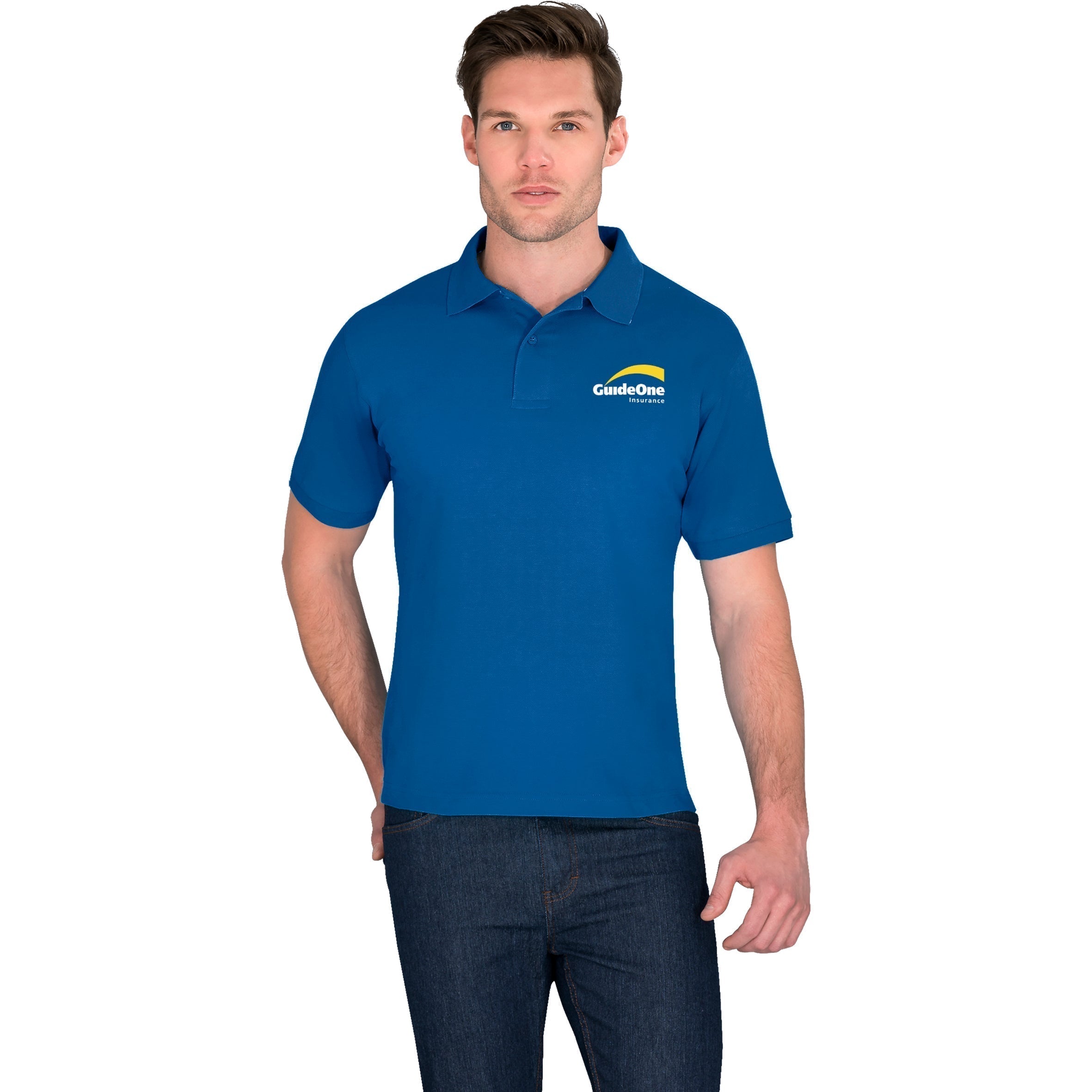 Mens Crest Golf Shirt-