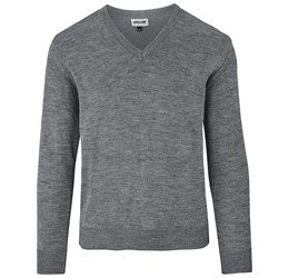 Mens Heavyweight Ecuador V-Neck Jersey-L-Grey-GY