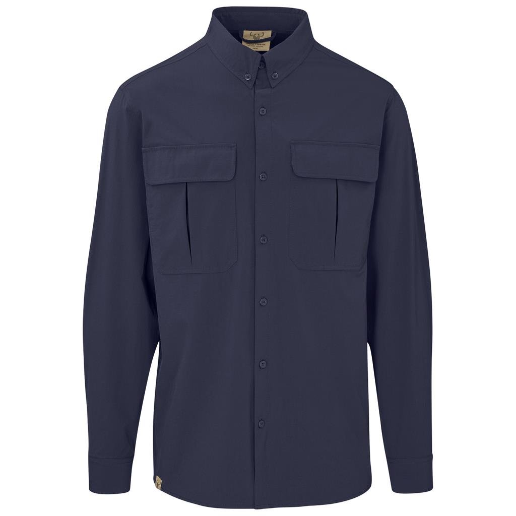Mens Long Sleeve Amatola Shirt S / NAVY - New Clothing 2025,Shirts,Utility Shirts
