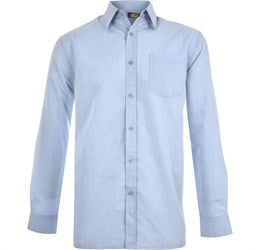 Mens Long Sleeve Apollo Shirt - Light Blue Only-2XL-Light Blue-LB