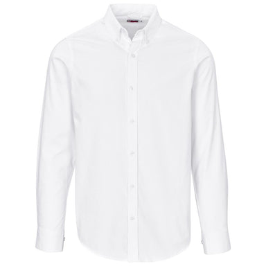 Mens Long Sleeve Cotton Twill Moderna Shirt S / WHITE - Lounge Shirts,New Clothing 2025