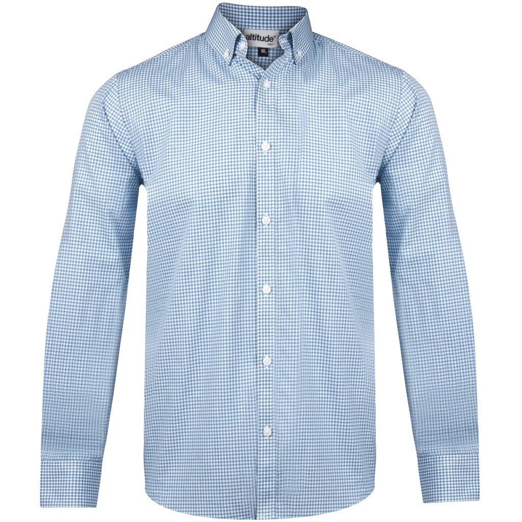 Mens Long Sleeve Edinburgh Shirt - Blue M / BLUE - Lounge Shirts,Lounge Shirts
