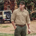 Mens Long Sleeve Mawenzi Twill Shirt - New Clothing 2025,Shirts,Utility Shirts