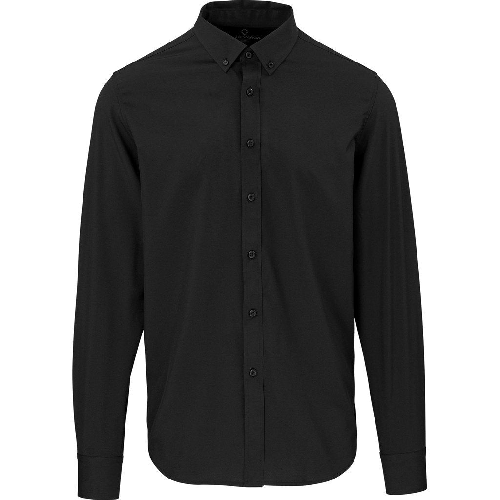 Mens Long Sleeve Sorrento Shirt S / BLACK - Lounge Shirts