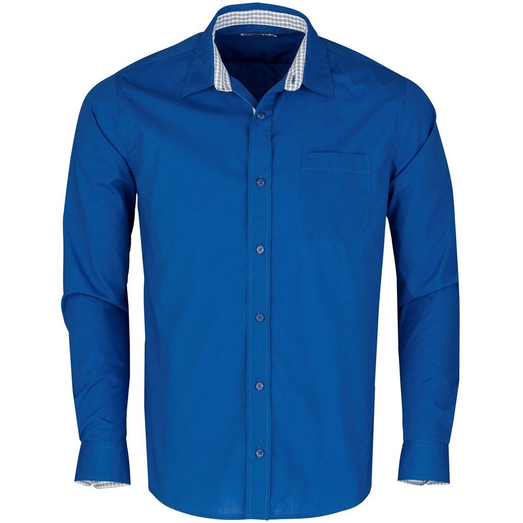 Mens Long Sleeve Warrington Shirt - Navy 2XL / Royal Blue / RB