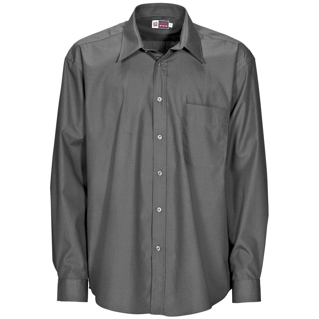Mens Long Sleeve Washington Shirt - Grey M / GY