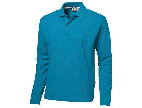 Mens Long Sleeve Zenith Golf Shirt - White Only-
