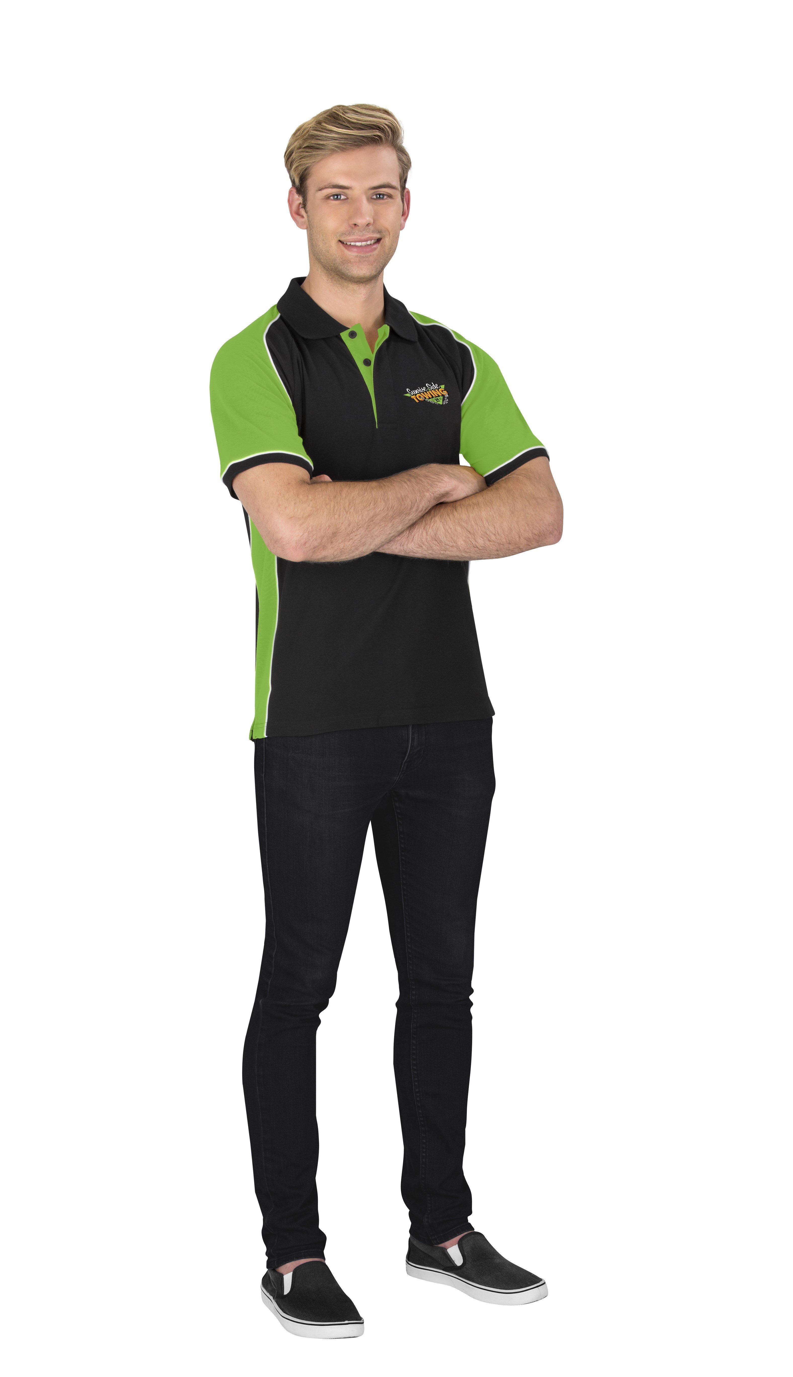 Mens Nitro Golf Shirt - Purple Only-2XL-Lime-L