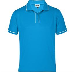 Mens Osaka Golf Shirt-2XL-Cyan-CY