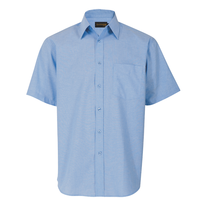 Mens Oxford Lounge Short Sleeve Sky Blue / SML / Regular - Shirts-Corporate