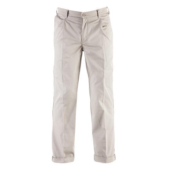 Mens Polycotton Work Chinos Stone / 32 - High Grade Bottoms