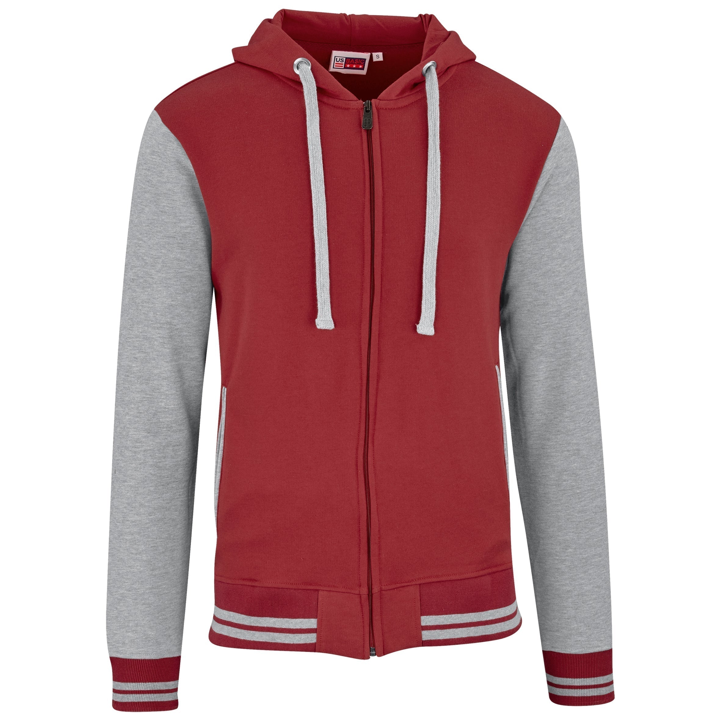 Mens Princeton Hooded Sweater-2XL-Red-R