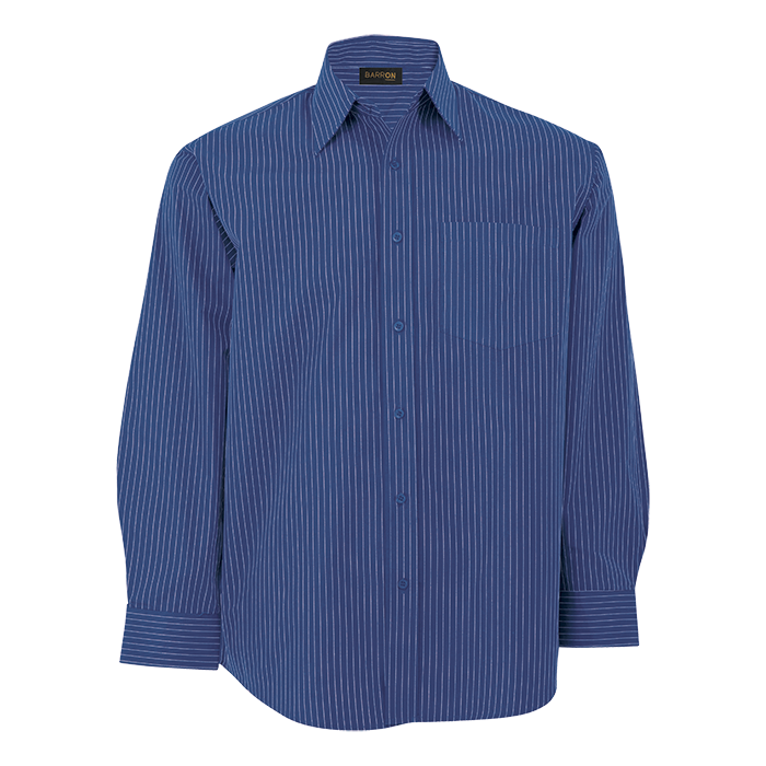 Mens Quest Lounge Long Sleeve Blue/White / SML / Regular - Shirts-Corporate