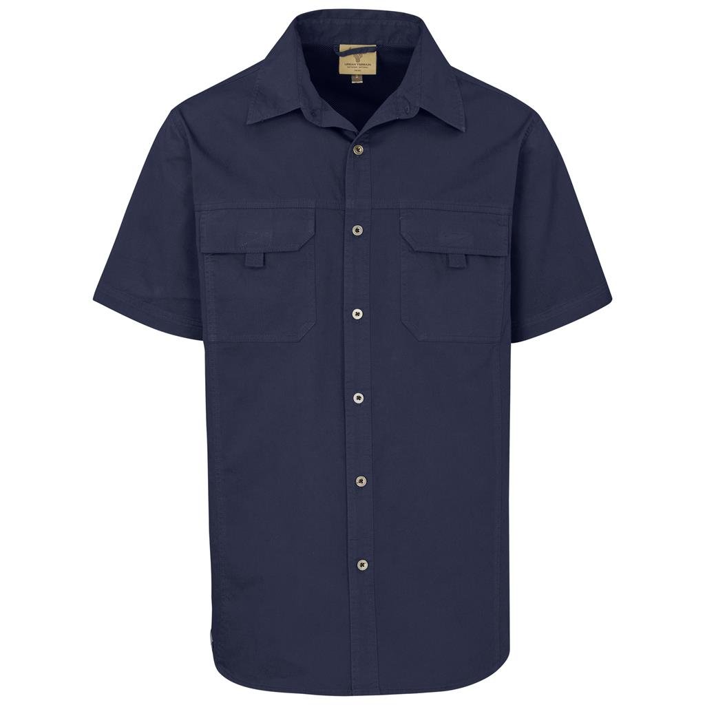 Mens Short Sleeve Mawenzi Twill Shirt S / NAVY - New Clothing 2025,Shirts,Utility Shirts
