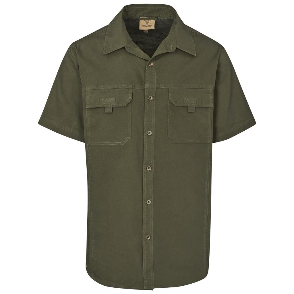 Mens Short Sleeve Mawenzi Twill Shirt S / OLIVE - New Clothing 2025,Shirts,Utility Shirts