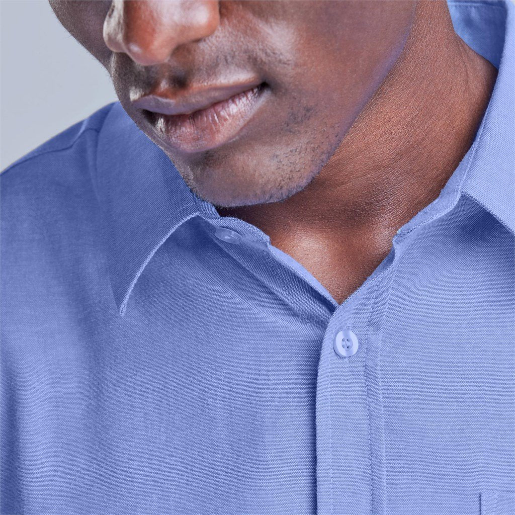 Mens Short Sleeve Oxford Shirt - Lounge Shirts