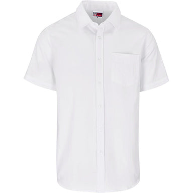 Mens Short Sleeve Oxford Shirt S / WHITE - Lounge Shirts