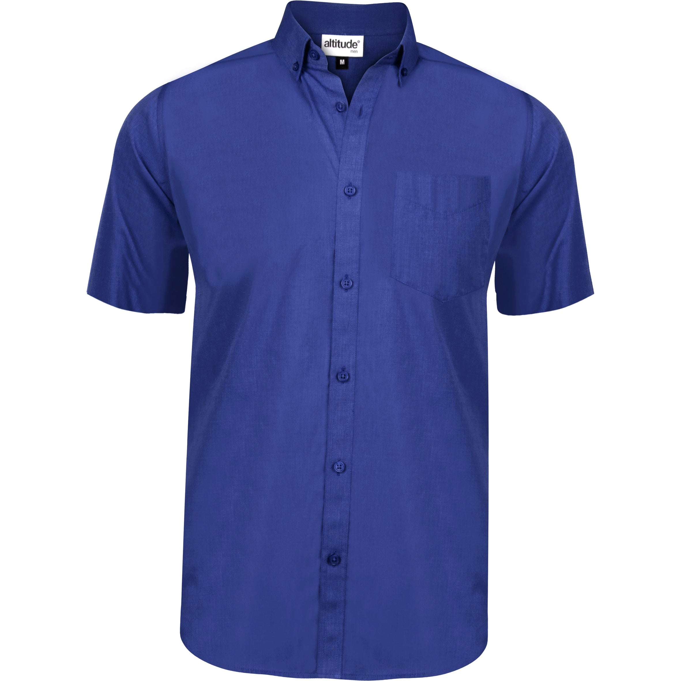 Mens Short Sleeve Viscount Shirt - Royal Blue Only-