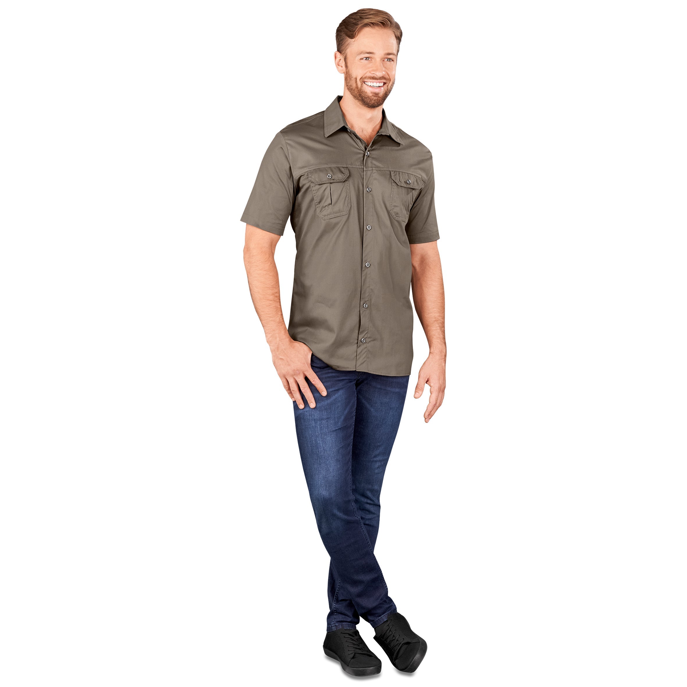 Mens Short Sleeve Wildstone Shirt - Camouflage - Shirts & Tops