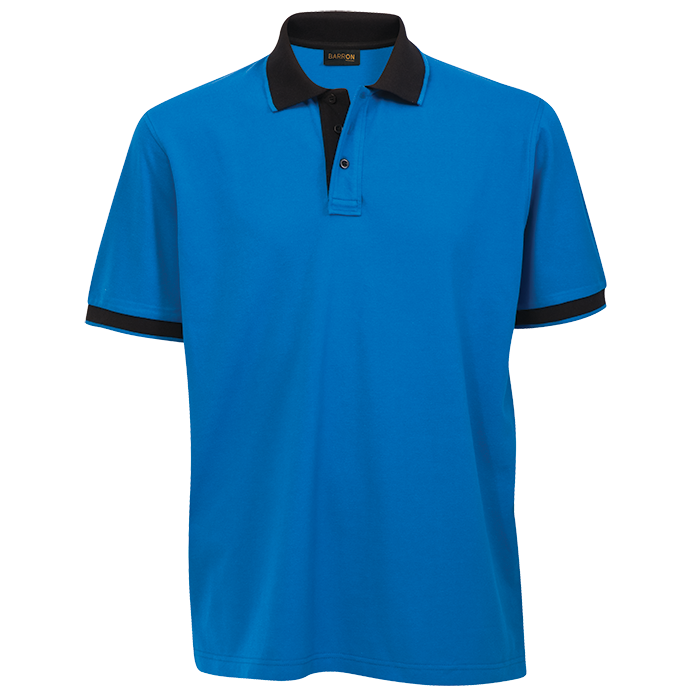 Mens Titan Golf Shirt Blue/Black / 2XL / Regular - Shirts