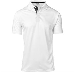 Mens Tournament Golf Shirt-2XL-White-W