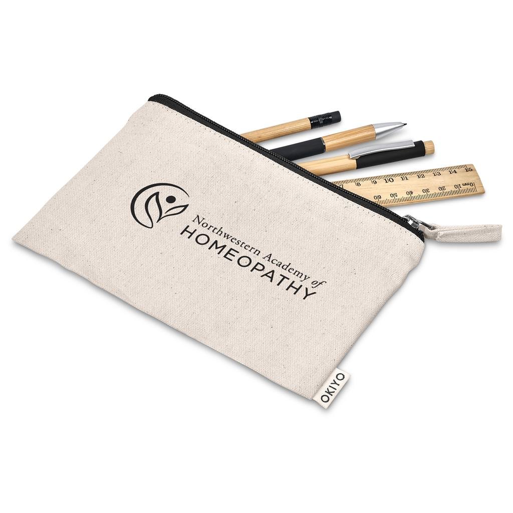 Midori Cotton Pencil Case NATURAL - Pouches,Stationery,Cotton Products,Ideas for School,Ideas Work,Stationery